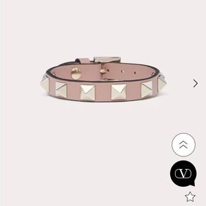 Valentino rock study bracelet in calf skin